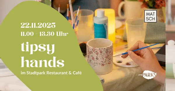 Titelbild Tipsy Hands - Tassen bemalen im Stadtpark Restaurant