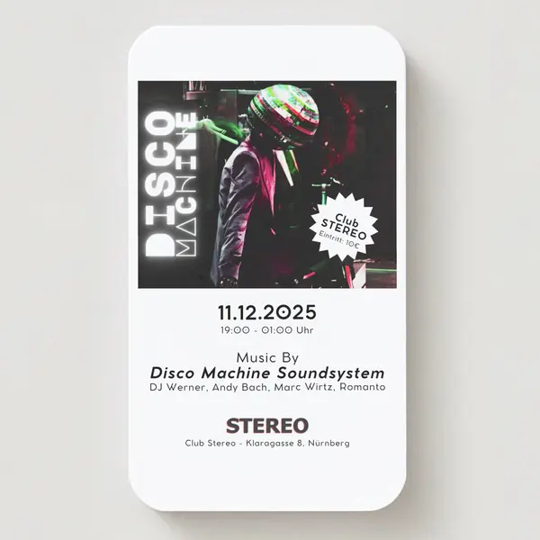 Titelbild DISCO MACHINE