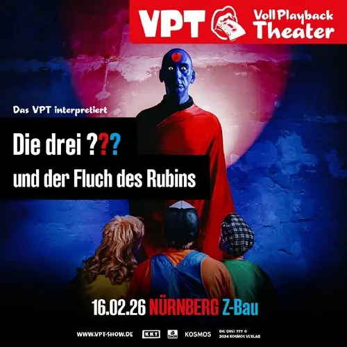 Titelbild VPT interpretiert: Die drei ??? und der Fluch des Rubins
