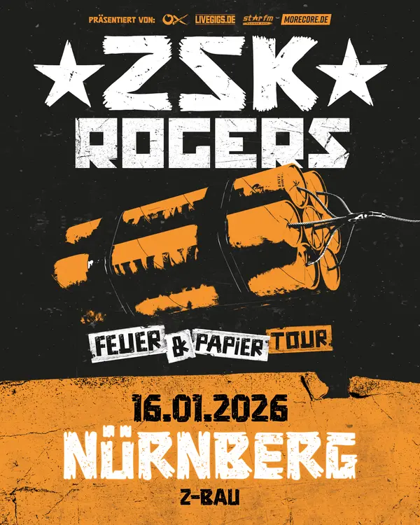 Titelbild ZSK & Rogers - 'Feuer & Papier' Tour
