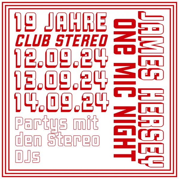 Titelbild 19 Jahre Club Stereo: SAMSTAG