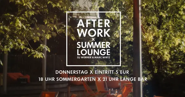 Titelbild After Work x Summer Lounge