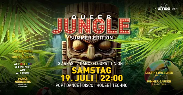 Titelbild QUEER JUNGLE x SUMMER EDITION x 19. Juli 2o25