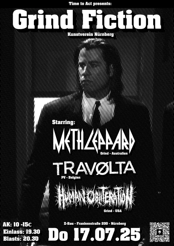 Titelbild Meth Leppard (AU) + Travolta (BE) + Human Obliteration (US)