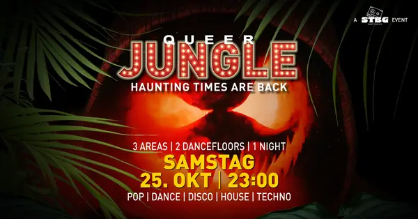 Titelbild QUEER JUNGLE x Haunting Times Are Back x 25. Oktober 2025