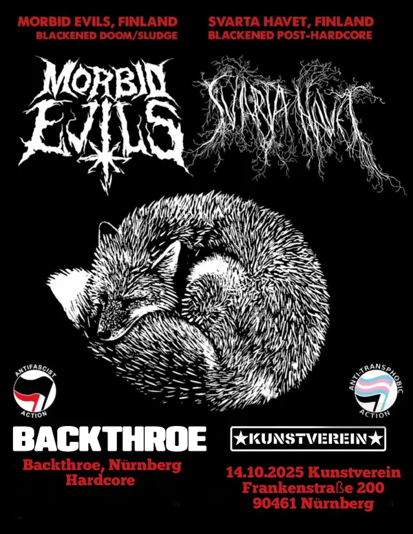 Titelbild Southern Noise Attack Show mit Morbid Evils + Svarta Havet + Backthroe