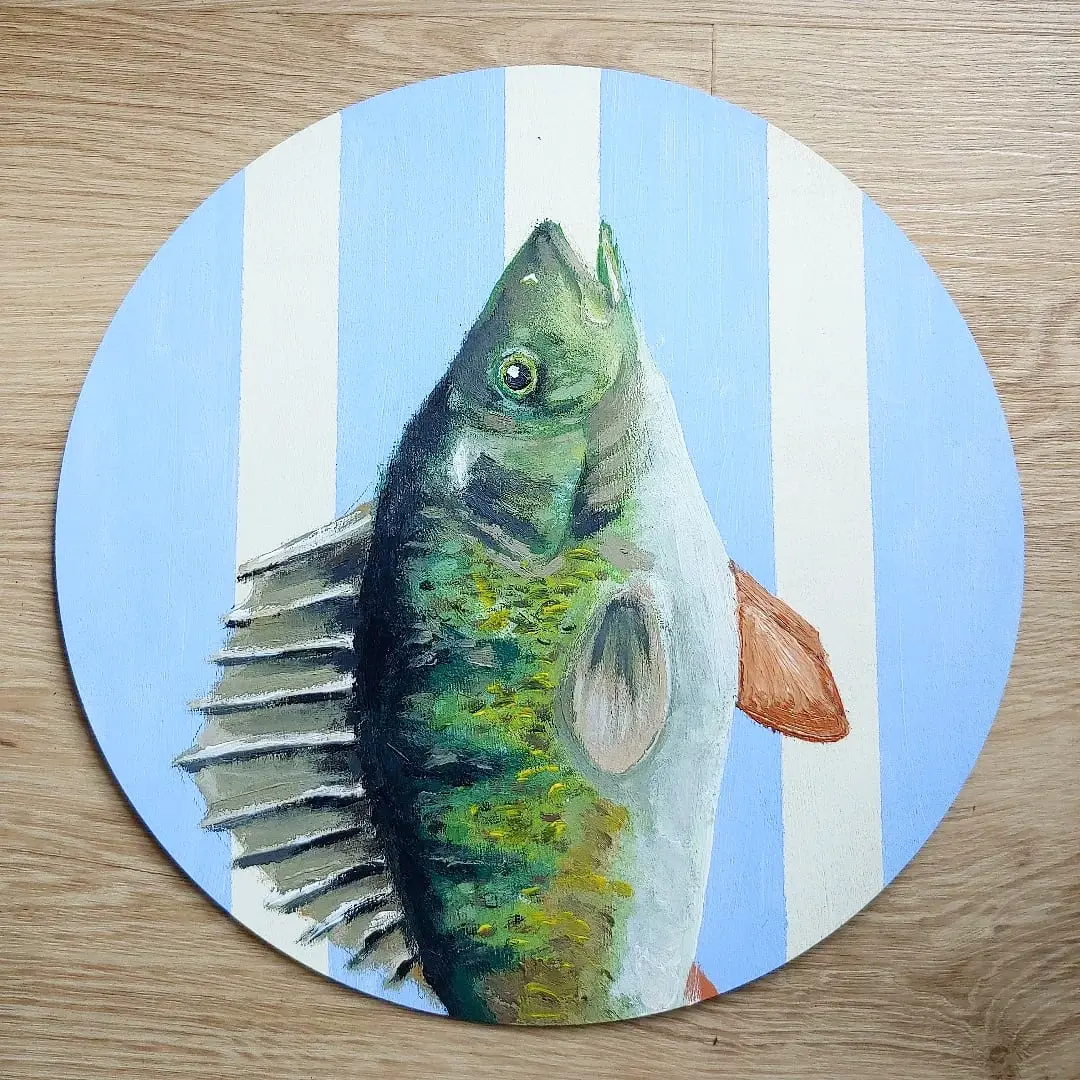 Galeriebild Barsch auf Holz